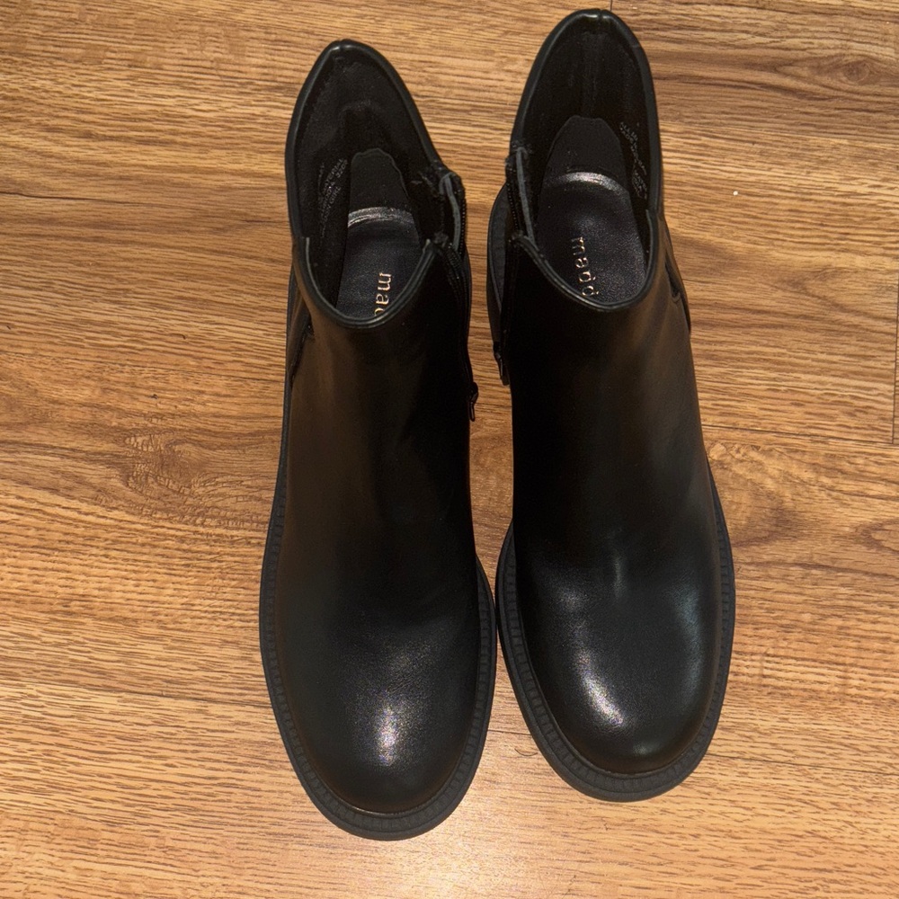 Madden Girl Black Ankle Boots